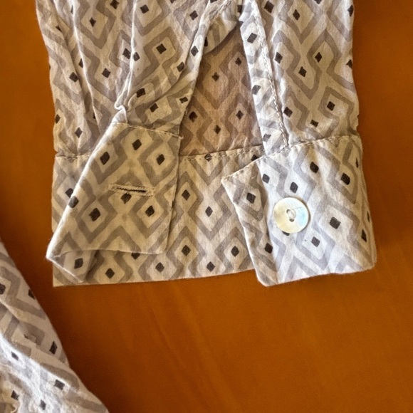 Roberta Roller Rabbit L Patterned Popover Women's Lightweight Cotton Top - Picture 5 of 13